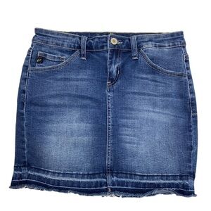RANCAN Denim Mini Skirt Size 5 / 26 Jeans Skirt Y2K